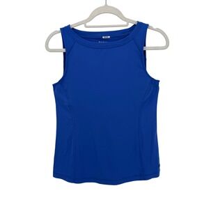 Lilly Pulitzer Luxletic Tank Top Sleeveless Athletic Blue Workout Top Women's S